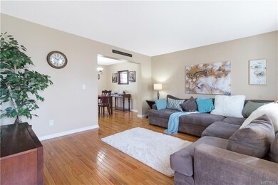 Gleaming hardwood floors and lots of natural light
