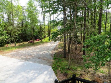 View of front yard from deck