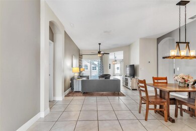 View of Living and Dining rooms from front door