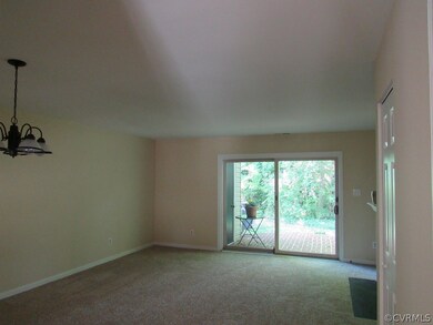Sliding door to brick patio