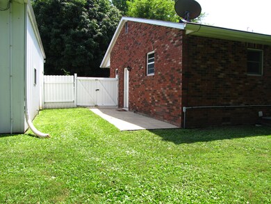 Fenced yard