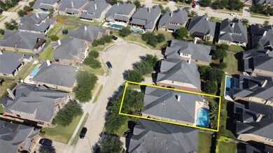 Aerial view of the home showcasing the location of the home on the cul-de-sac!