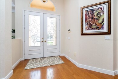 Inviting wood floors and decor