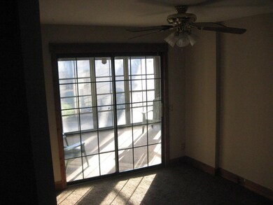 View of recessed family room from kitche