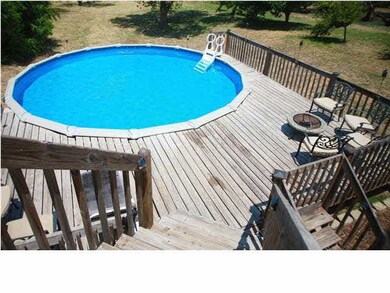 with above ground pool for summer fun!