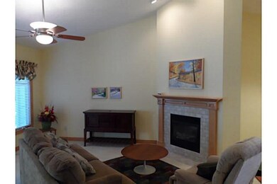 Living Room. Open Area with Fireplace
