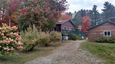 View of back of house and garage...