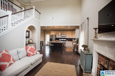 Open concept with great room flowing right into th