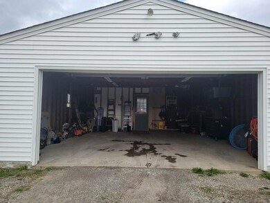 Attached two car garage