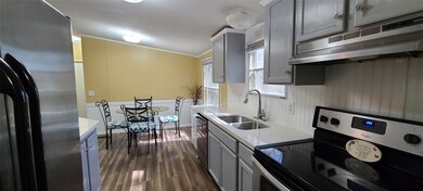Kitchen from Laundry Room.  Refrigerator Included!