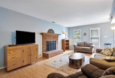 A spacious room with plenty of wall space for decor.