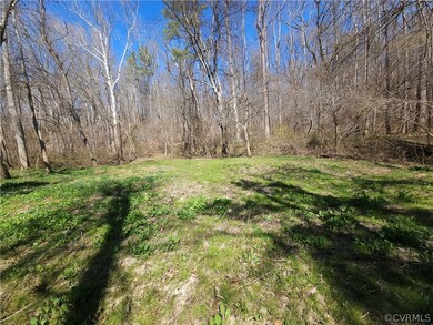 View of grassy area just before the riverfront