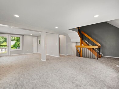 Large open-concept living room/dining area on the 