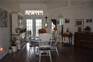FORMAL DINING ROOM WITH FRENCH DOORS