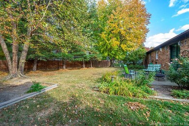Very private back yard with beautiful trees