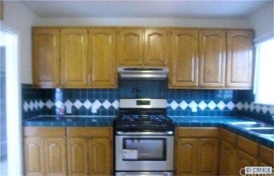 Kitchen view with new range