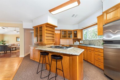 Looking into the kitchen from the breakfast/casual