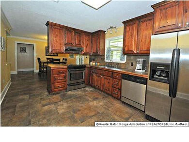 Beautiful custom cabinets in the kitchen