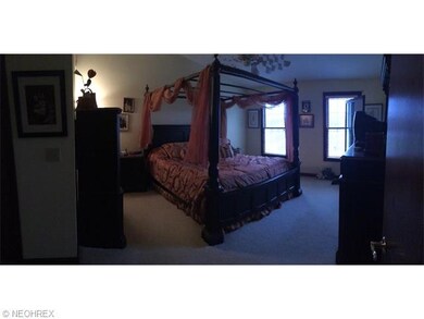 Master Bedroom with 1/2 vaulted ceilings and walki