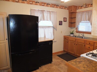 Kitchen has large pantry.
