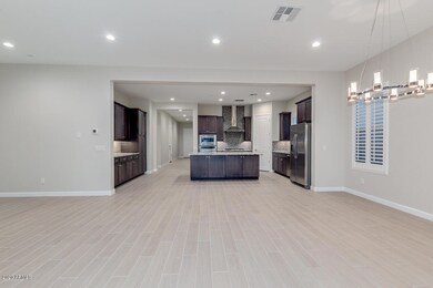Fam. Rm looking into the open kitchen