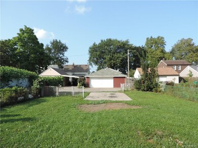 The back yard & parking area.