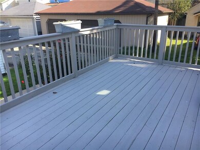 Wonderful sized deck...lots of room for a grill ..