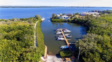 private marina and Tiki walk