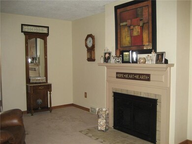 Gas Fireplace in Living Room