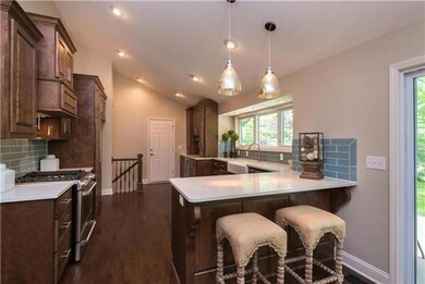 Completely renovated kitchen with open concept fea
