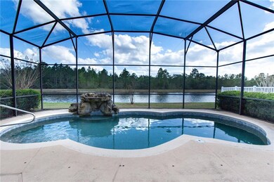 Stunning pool view with waterfall feature!