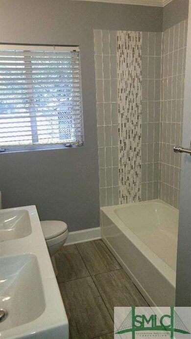 Cool Tile in a Cool Contemporary Bath