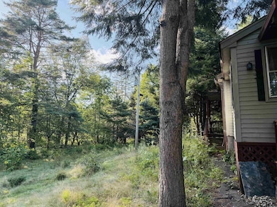 left side of house land sloppes to river