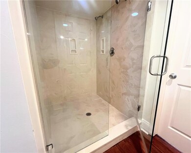 HUGE shower in the full bath