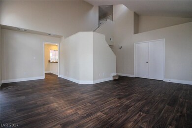 Living room with soaring high ceilings