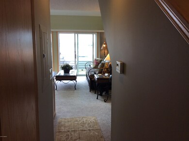 Looking into living area