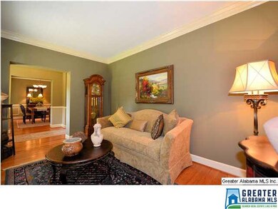 Den is opposite of formal dining room and open to 
