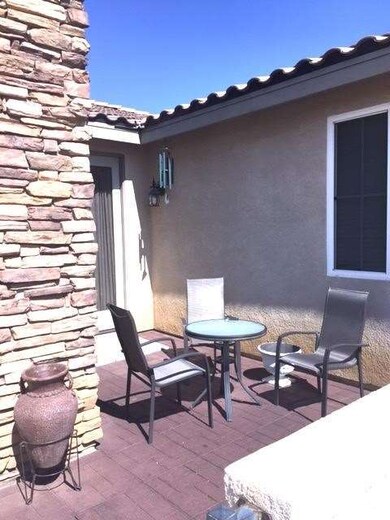 Front patio off of the office french doors. Privat