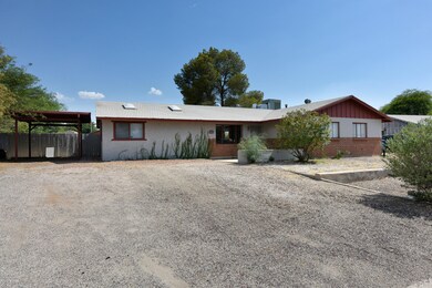 Front driveway view looking S