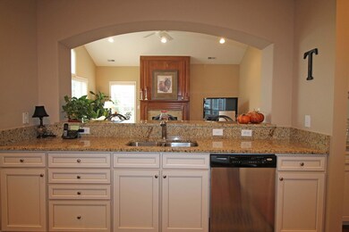 Arched opening to Great Room