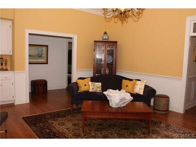The large family room boasts another one of the fi
