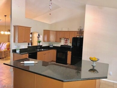 Spacious kitchen, large island with granite counte