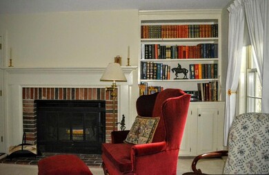 Wood burning fireplace w/ built in...
