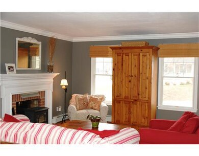 Living Room. Elegant but Warm Fire-Placed Living R