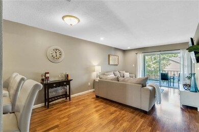 Dining and living room combo with beautiful new fl