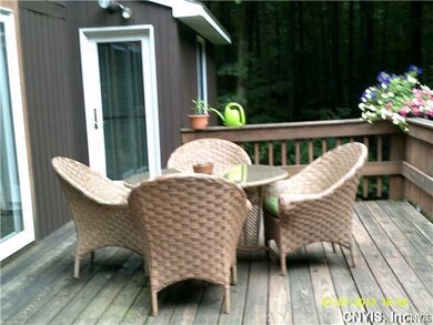 Deck. Lovely back yard. Too broad to photograph.