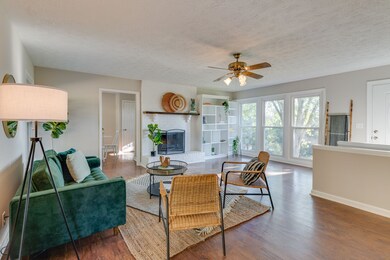 Wood Burning Fireplace.