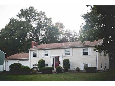 Exterior Front. Large flat lot.