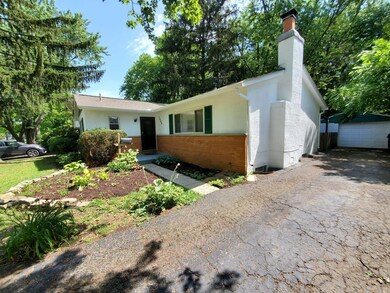Side Drive to detached garage