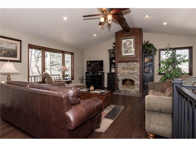 living room looking toward lake